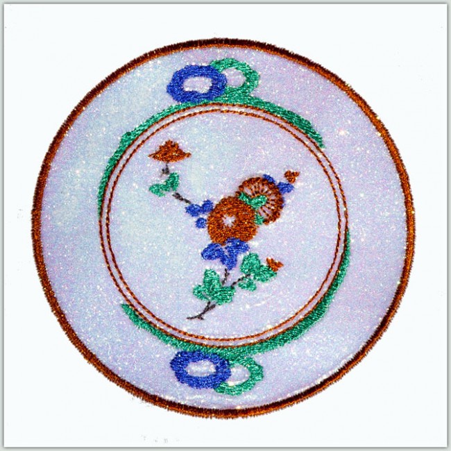 BFC1370 Four Oriental Quilt Circles