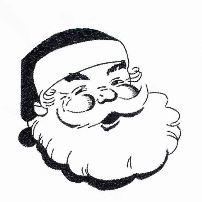 BFC1372 Blackwork Santas