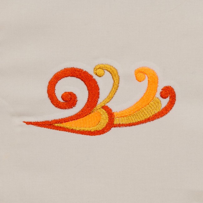 BFC1373 Fanciful Scrolly Birds