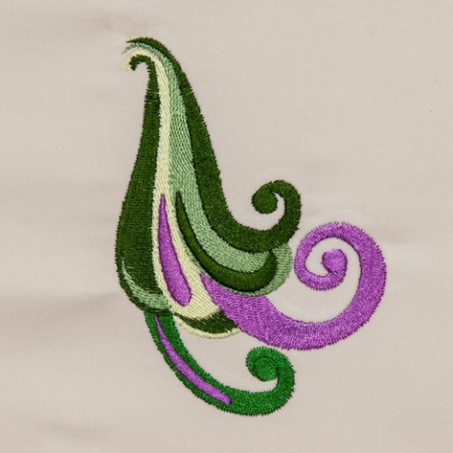 BFC1373 Fanciful Scrolly Birds