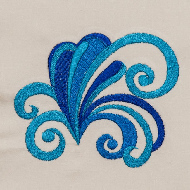 BFC1373 Fanciful Scrolly Birds