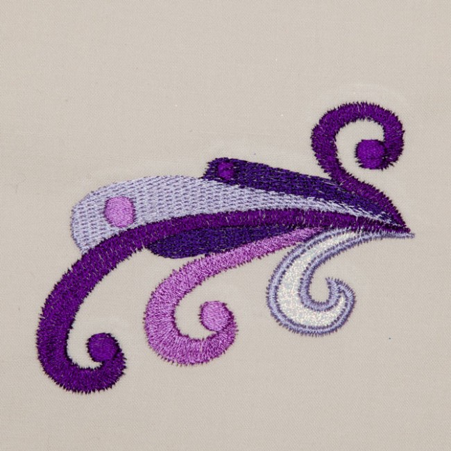 BFC1374 Glittery Scrolly Birds