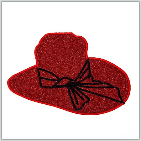BFC1377 Glittery Red Hats