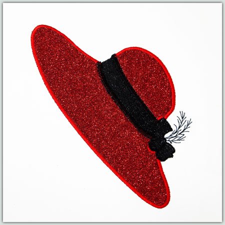 BFC1377 Glittery Red Hats