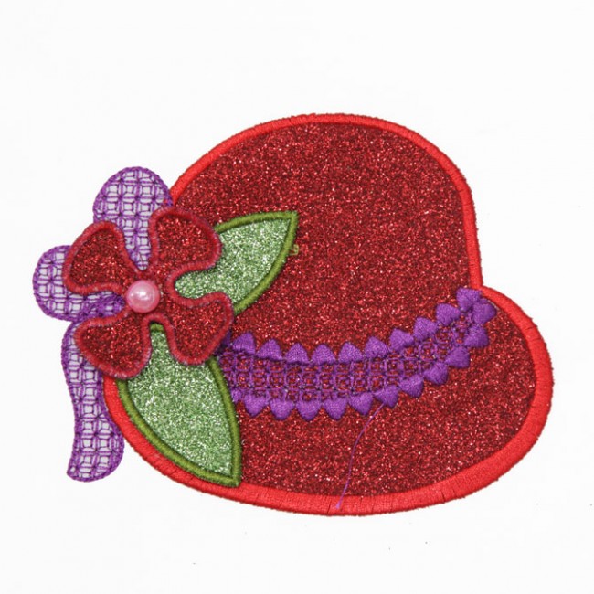 BFC1377 Glittery Red Hats