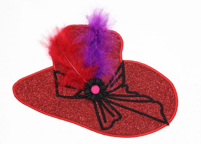 BFC1377 Glittery Red Hats