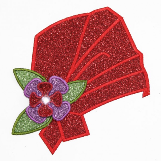 BFC1377 Glittery Red Hats