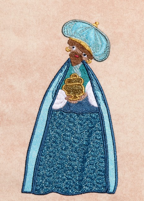 BFC1394 Folk Art Nativity Applique