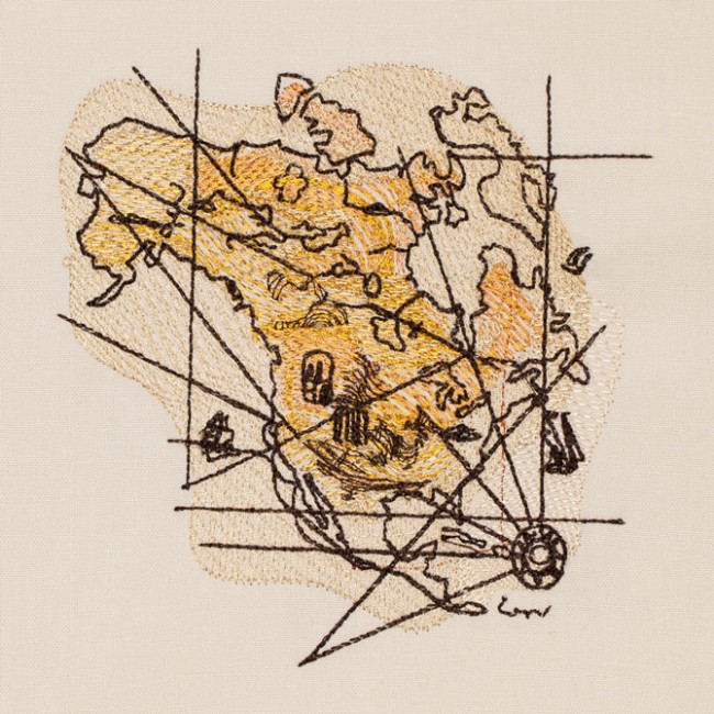 BFC1413 The Passage of Time - Vintage World Map