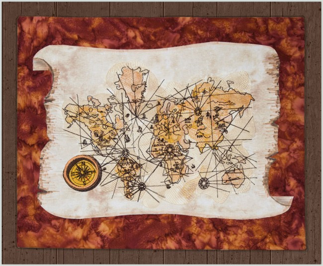 BFC1413 The Passage of Time - Vintage World Map