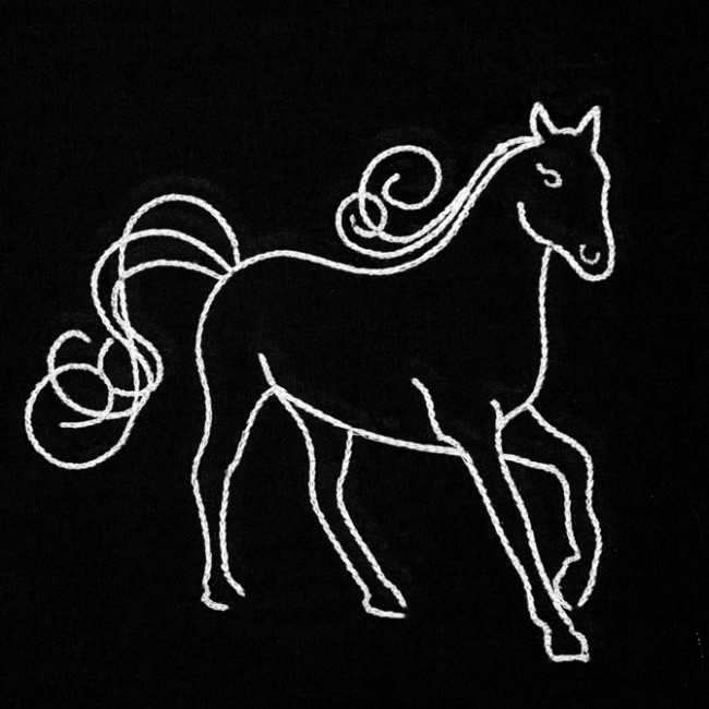 BFC1419 Horse Sketches Quilt Set