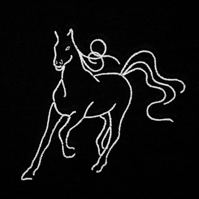 BFC1419 Horse Sketches Quilt Set