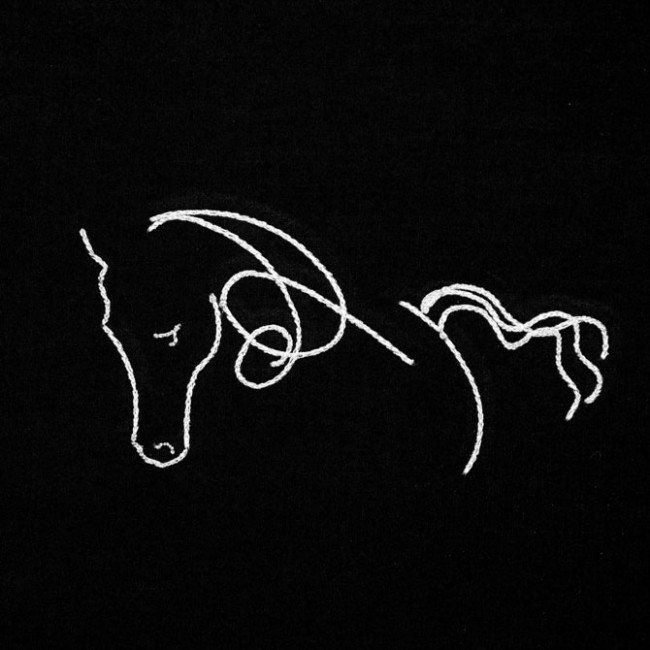 BFC1419 Horse Sketches Quilt Set