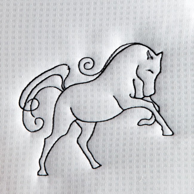 BFC1419 Horse Sketches Quilt Set