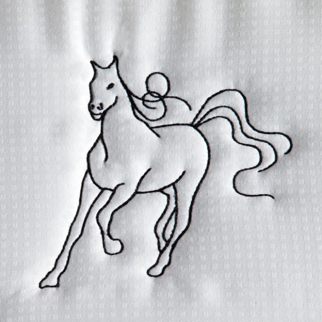 BFC1419 Horse Sketches Quilt Set
