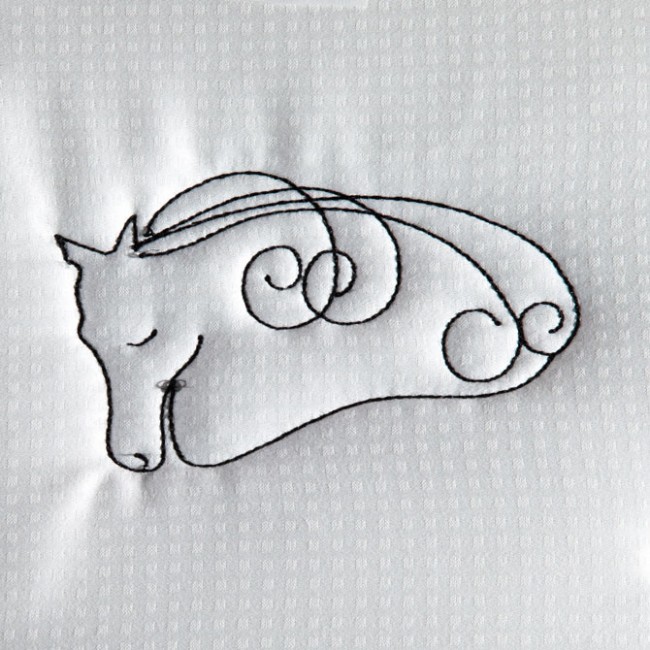 BFC1419 Horse Sketches Quilt Set
