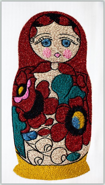BFC1423 Matryoshka Dolls with Glitter