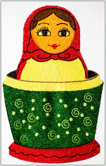 BFC1423 Matryoshka Dolls with Glitter