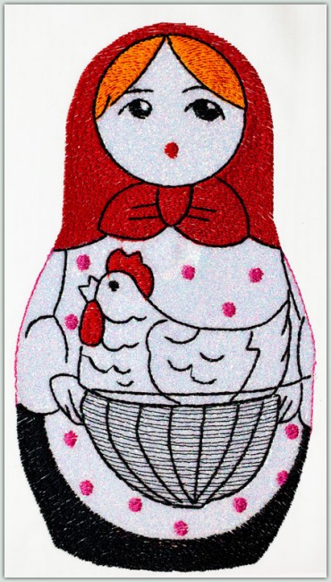 BFC1423 Matryoshka Dolls with Glitter