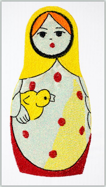 BFC1423 Matryoshka Dolls with Glitter