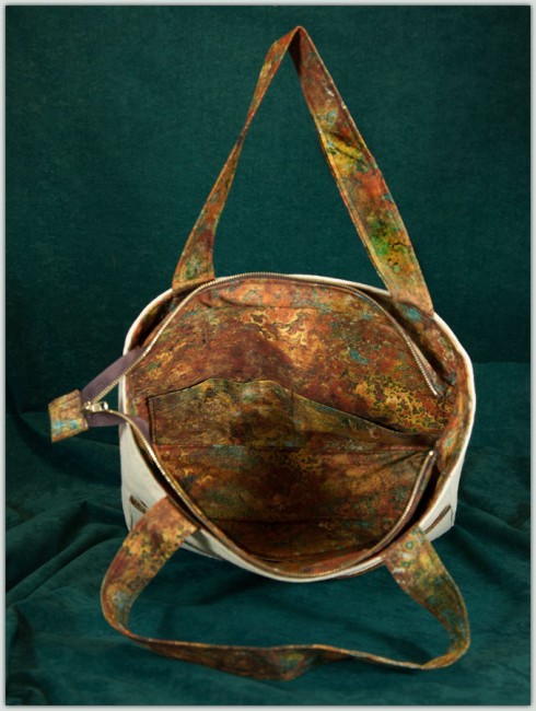 BFC1427 Hummingbird and Hibiscus Handbag
