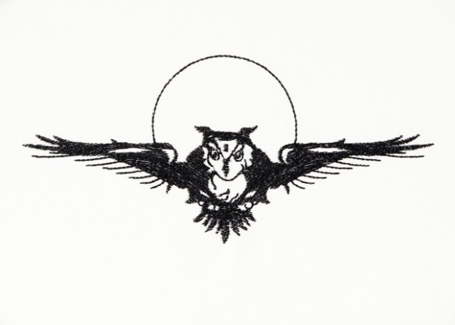 BFC1447 Blackwork Owls