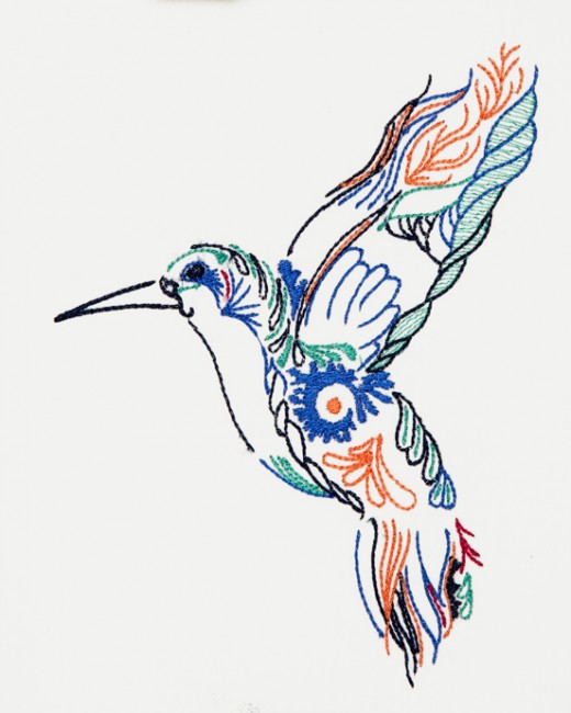 BFC1449 Fantasy Hummingbirds