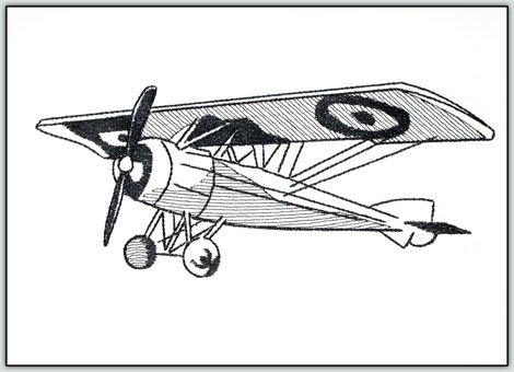 BFC1453 Blackwork-Vintage Aviation