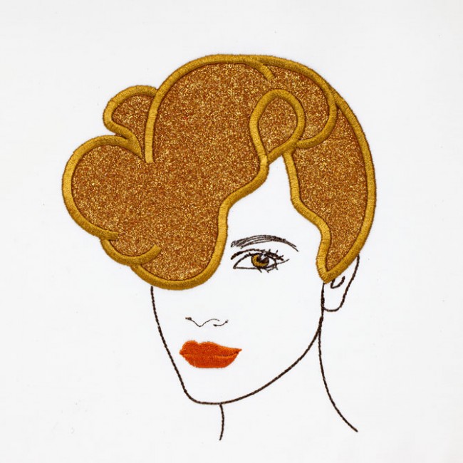 BFC1454 Applique Ladies for Glitter or Fabric