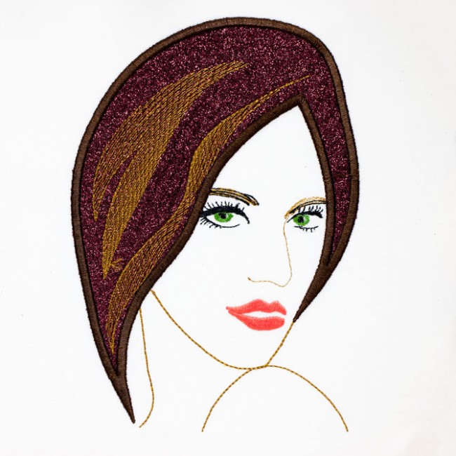 BFC1454 Applique Ladies for Glitter or Fabric