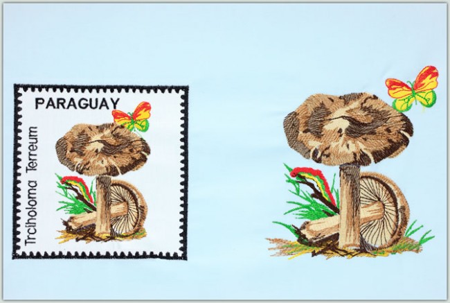 BFC1455 Vintage Mushroom Stamps