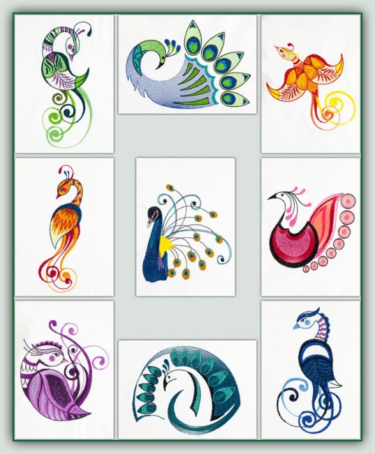 BFC1477 Decorative Peacocks