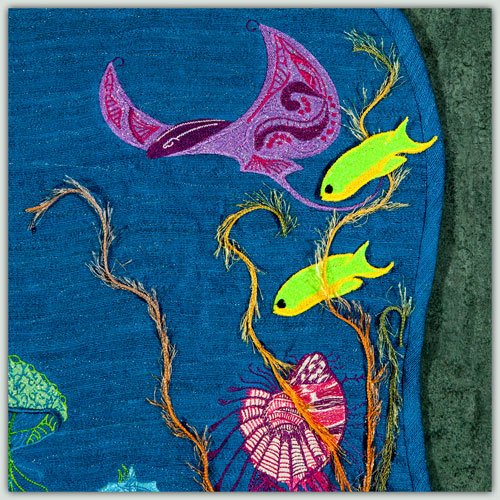 BFC1493 Art Quilt - Ocean Fantasy