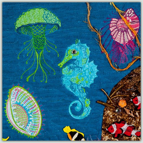 BFC1493 Art Quilt - Ocean Fantasy