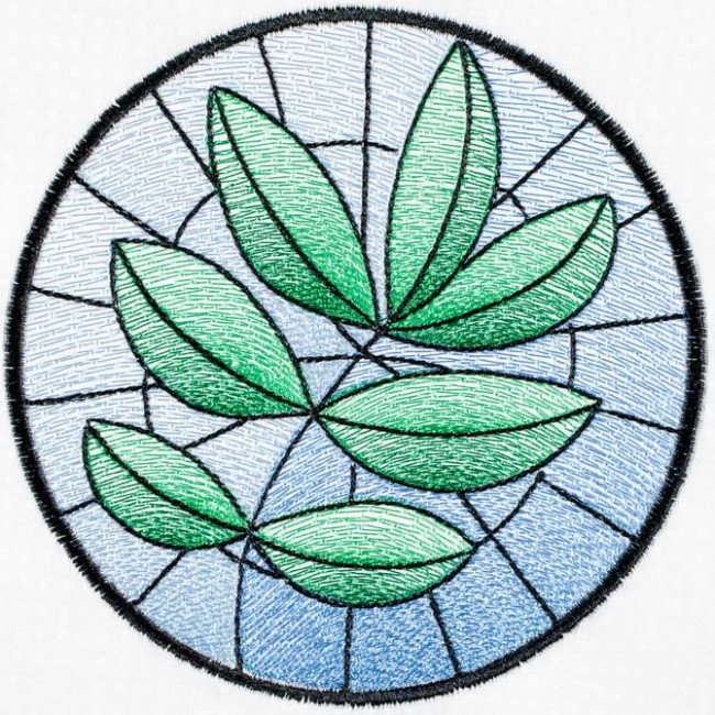 BFC1498 Stained Glass Circles-Summer's End