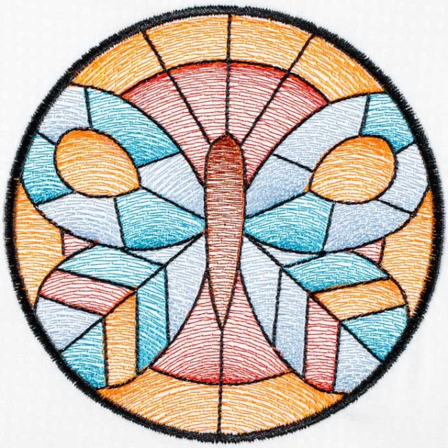 BFC1498 Stained Glass Circles-Summer's End