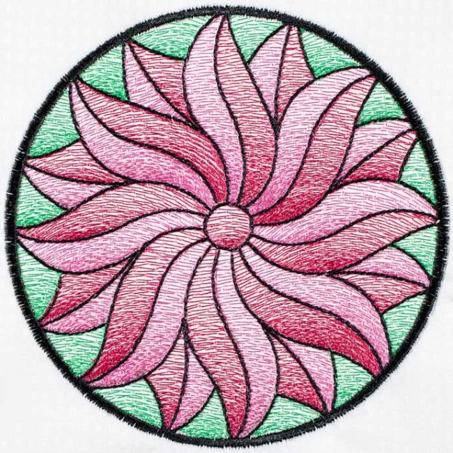 BFC1498 Stained Glass Circles-Summer's End