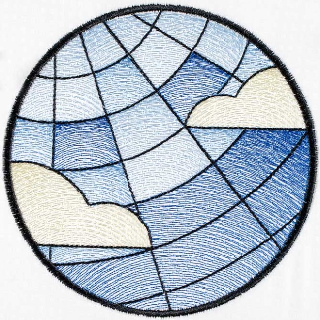 BFC1498 Stained Glass Circles-Summer's End