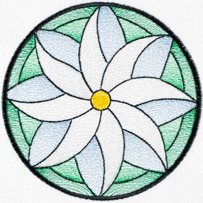 BFC1498 Stained Glass Circles-Summer's End