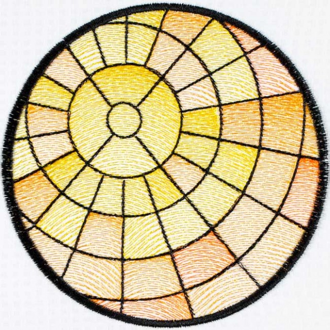 BFC1498 Stained Glass Circles-Summer's End