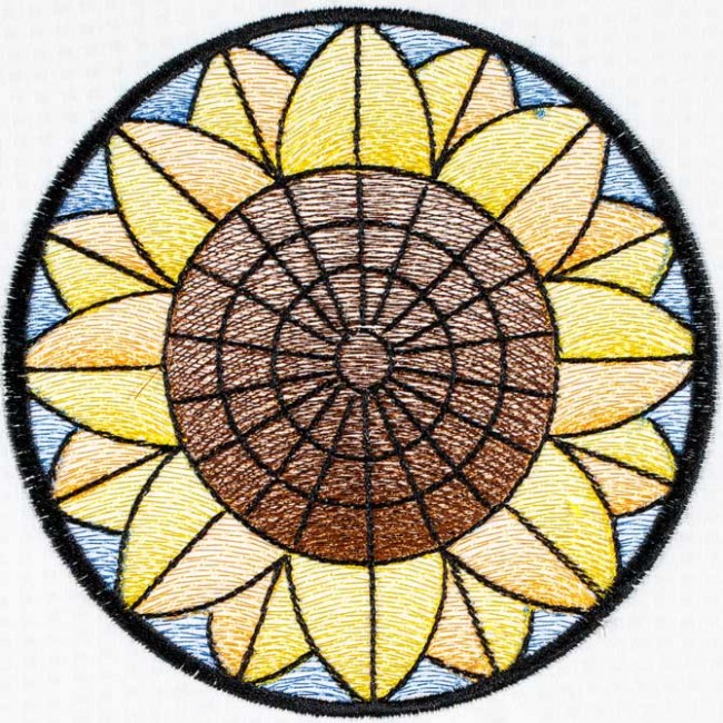 BFC1498 Stained Glass Circles-Summer's End