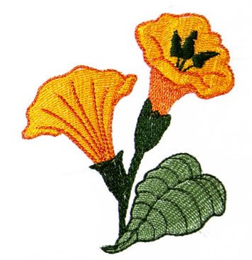 Art Nouveau Medium Trumpet Flower