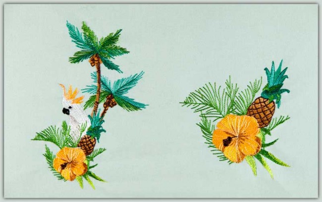 BFC1507 Tropical Birds and Flowers
