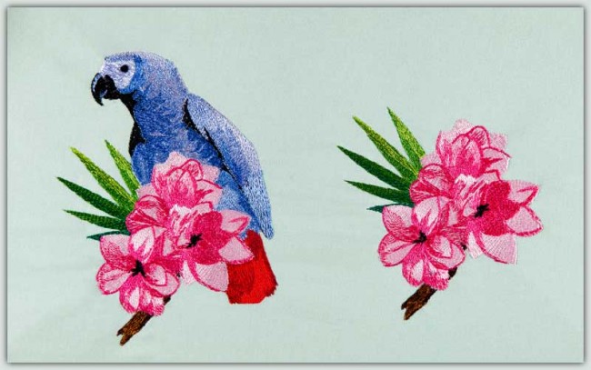 BFC1507 Tropical Birds and Flowers
