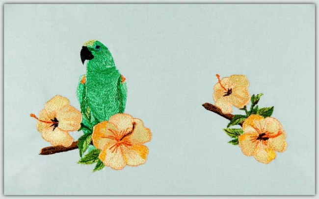BFC1507 Tropical Birds and Flowers