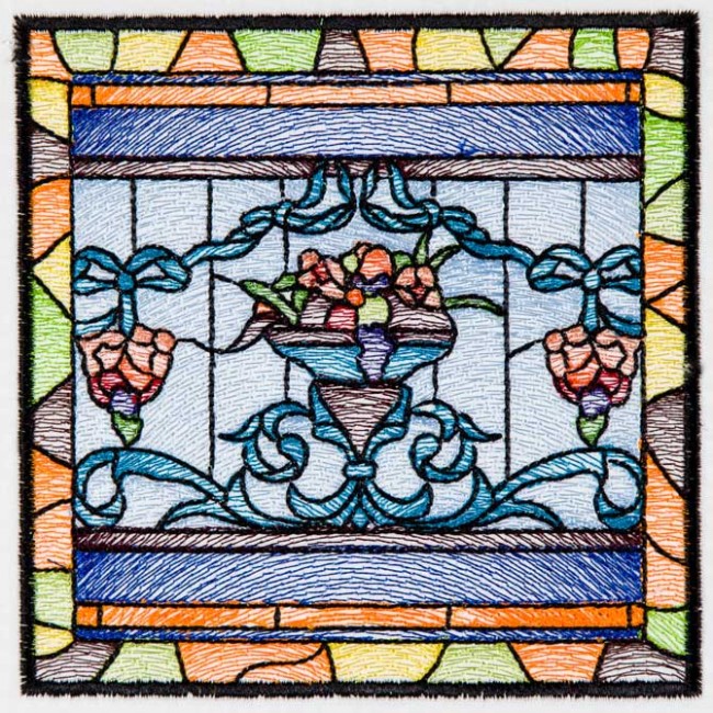 BFC1512 Stained Glass Squares-Fruit