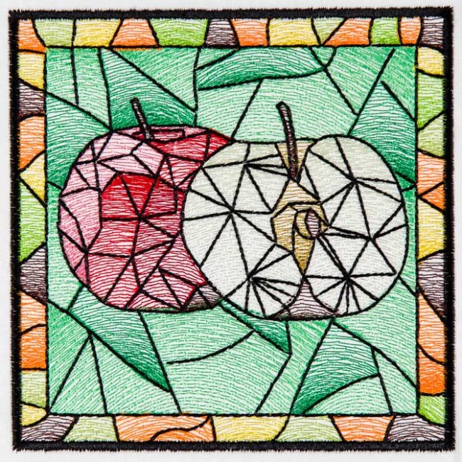 BFC1512 Stained Glass Squares-Fruit