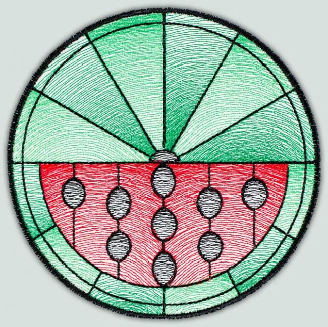 BFC1514 Stained Glass Circles-Fruit