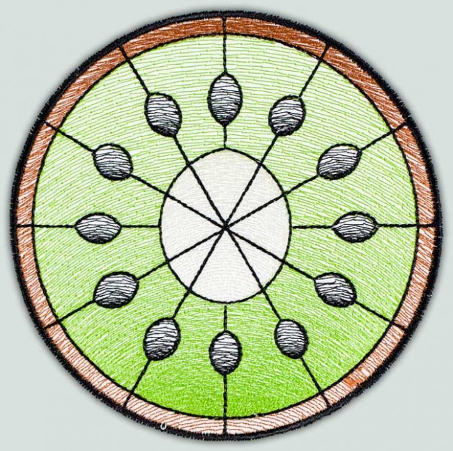 BFC1514 Stained Glass Circles-Fruit