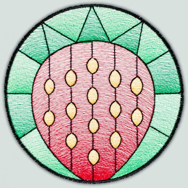 BFC1514 Stained Glass Circles-Fruit